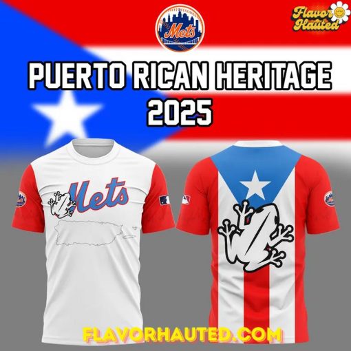 New York Mets Puerto Rican Heritage 2025 Special T-Shirt