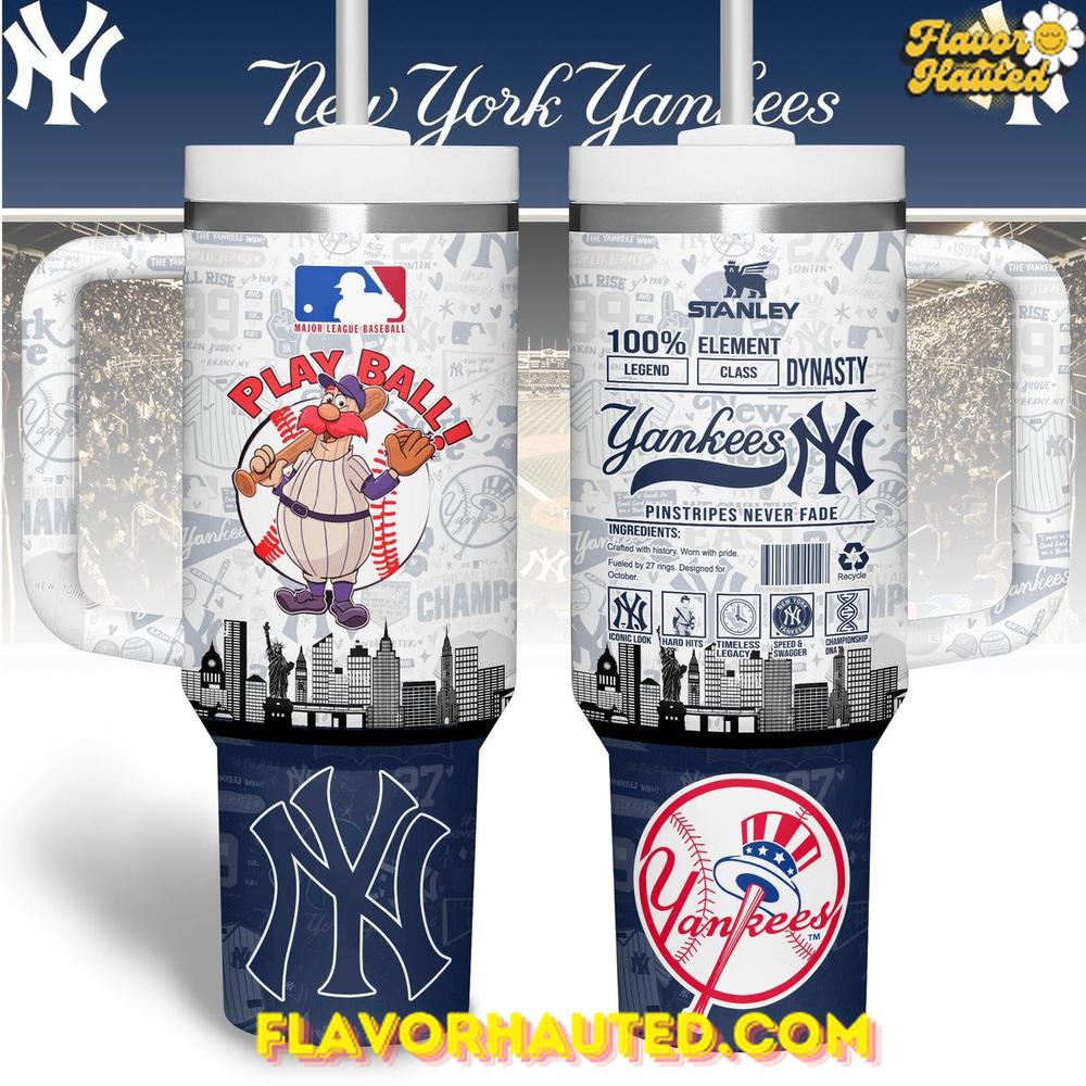 New York Yankees Stanley Pinstripes Never Fade Edition Stanley Tumbler 40oz New York Yankees Stanley Pinstripes Never Fade Edition Stanley Tumbler 40oz