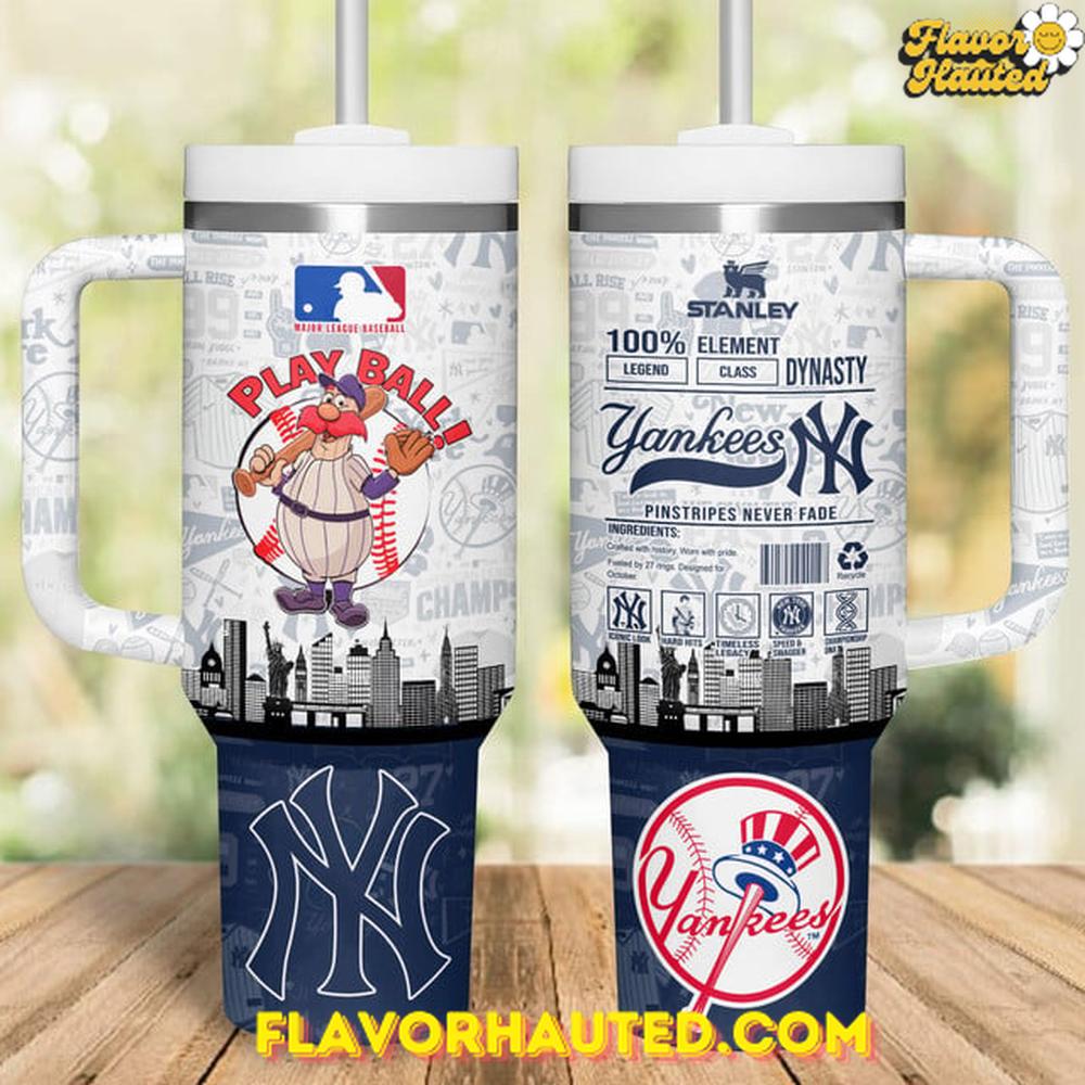 New York Yankees Stanley Pinstripes Never Fade Edition Stanley Tumbler 40oz New York Yankees Stanley Pinstripes Never Fade Edition Stanley Tumbler 40oz
