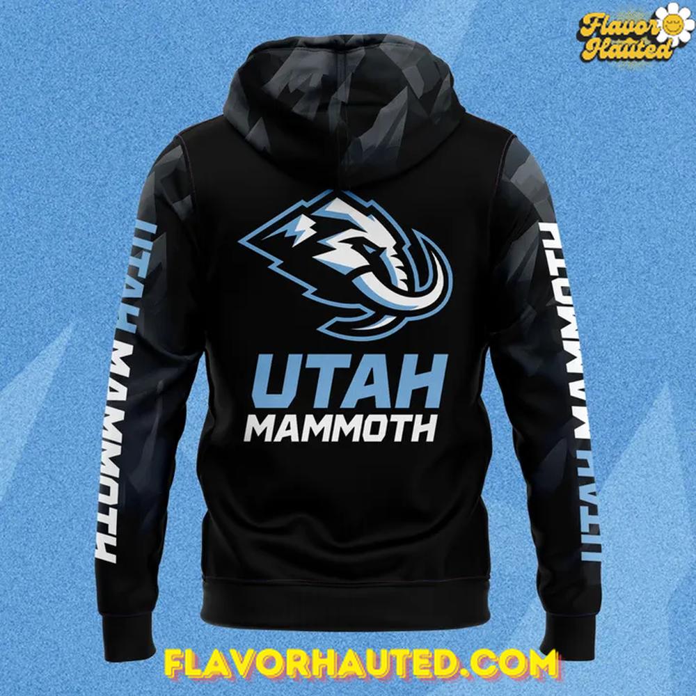 Official Utah Mammoth NHL Team 2025 Special Black Hoodie Official Utah Mammoth NHL Team 2025 Special Black Hoodie