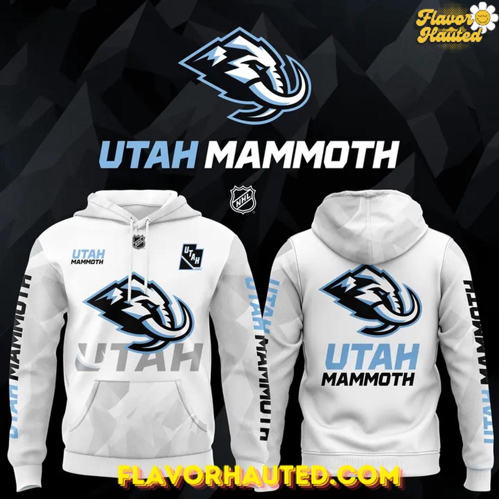 Official Utah Mammoth NHL Team White 2025 Hoodie Official Utah Mammoth NHL Team White 2025 Hoodie