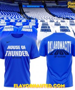 Oklahoma City Thunder Playoff 2025 Blue T-Shirt