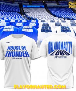 Oklahoma City Thunder Playoff 2025 White T-Shirt
