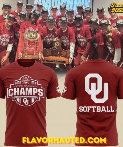 Oklahoma Sooners SEC Softball Tournament Champions 2025 Special T-Shirt