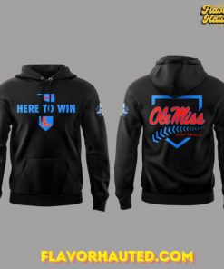 Ole Miss Softball Here To Win Special Black Hoodie