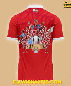 Olympiacos 2024 2025 Champions 48th Title Limited Polo Shirt 3