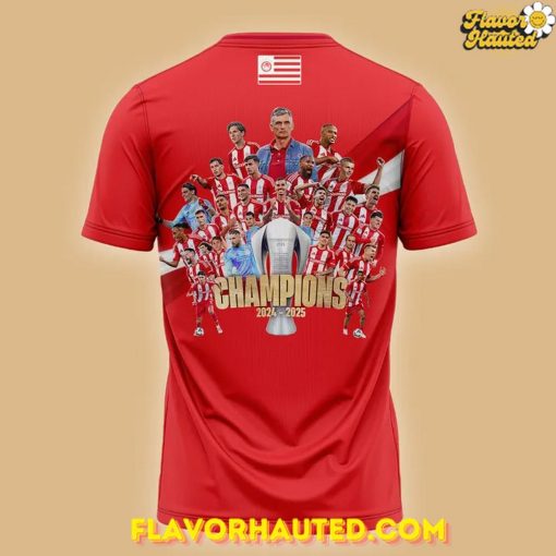 Olympiacos 2024-2025 Champions 48th Title Limited T-Shirt