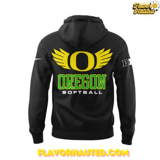 Oregon Softball Big Ten Champions 2025 Black Hoodie