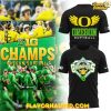 Oregon Softball Big Ten Champions 2025 Black T-Shirt