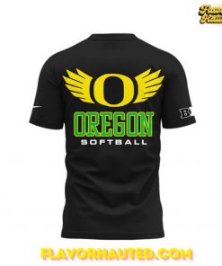 Oregon Softball Big Ten Champions 2025 Black T Shirt 3
