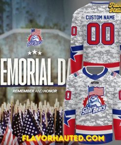 Orlando Solar Bears Happy Memorial Day 2025 Special Hockey Jersey