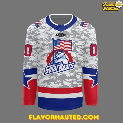 Orlando Solar Bears Happy Memorial Day 2025 Special Hockey Jersey