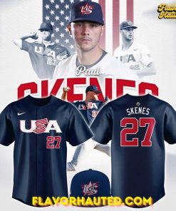 Paul Skenes USA Team World Baseball Classic 2026 Navy Jersey