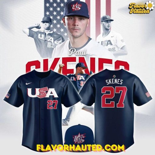 Paul Skenes USA Team World Baseball Classic 2026 Navy Jersey