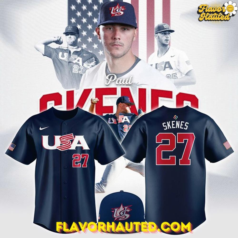 Paul Skenes USA Team World Baseball Classic 2026 Navy Jersey Paul Skenes USA Team World Baseball Classic 2026 Navy Jersey