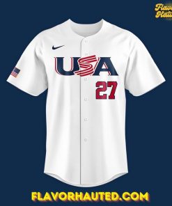 Paul Skenes USA Team World Baseball Classic 2026 White Jersey