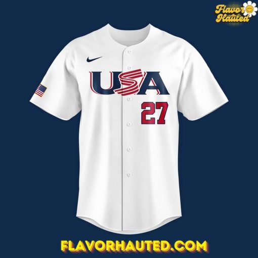 Paul Skenes USA Team World Baseball Classic 2026 White Jersey