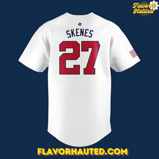 Paul Skenes USA Team World Baseball Classic 2026 White Jersey