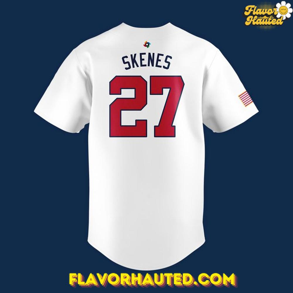 Paul Skenes USA Team World Baseball Classic 2026 White Jersey Paul Skenes USA Team World Baseball Classic 2026 White Jersey