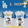 Peanuts Snoopy x Los Angeles Dodgers Special Stripe Baseball Jersey