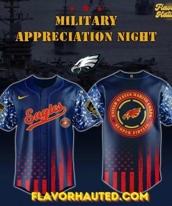 Philadelphia Eagles 2025 Military Appreciation Night Limited Edition Baseball Jersey
