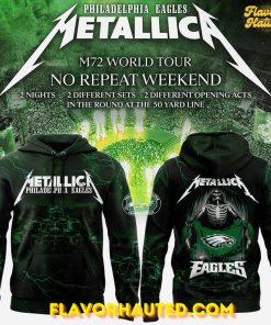 Philadelphia Eagles x Metallica M72 World Tour 2025 Limited Hoodie