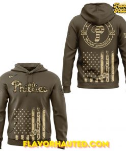 Philadelphia Phillies Baseball Military Appreciation Day Special Hoodie