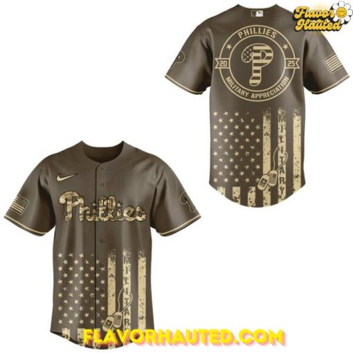 Philadelphia Phillies Baseball Military Appreciation Day Special Jersey