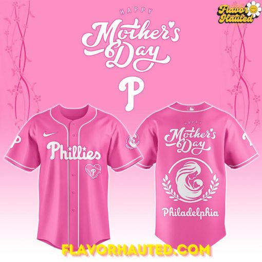 Philadelphia Phillies Mother’s Day 2025 Pink Baseball Jersey