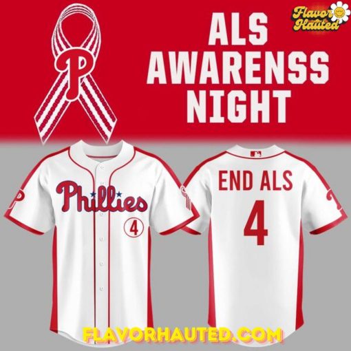 Philadelphia Phillies x ALS Awareness Night 2025 Special Baseball Jersey