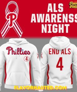 Philadelphia Phillies x ALS Awareness Night 2025 Special Hoodie