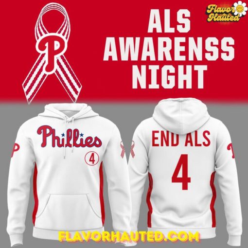 Philadelphia Phillies x ALS Awareness Night 2025 Special Hoodie