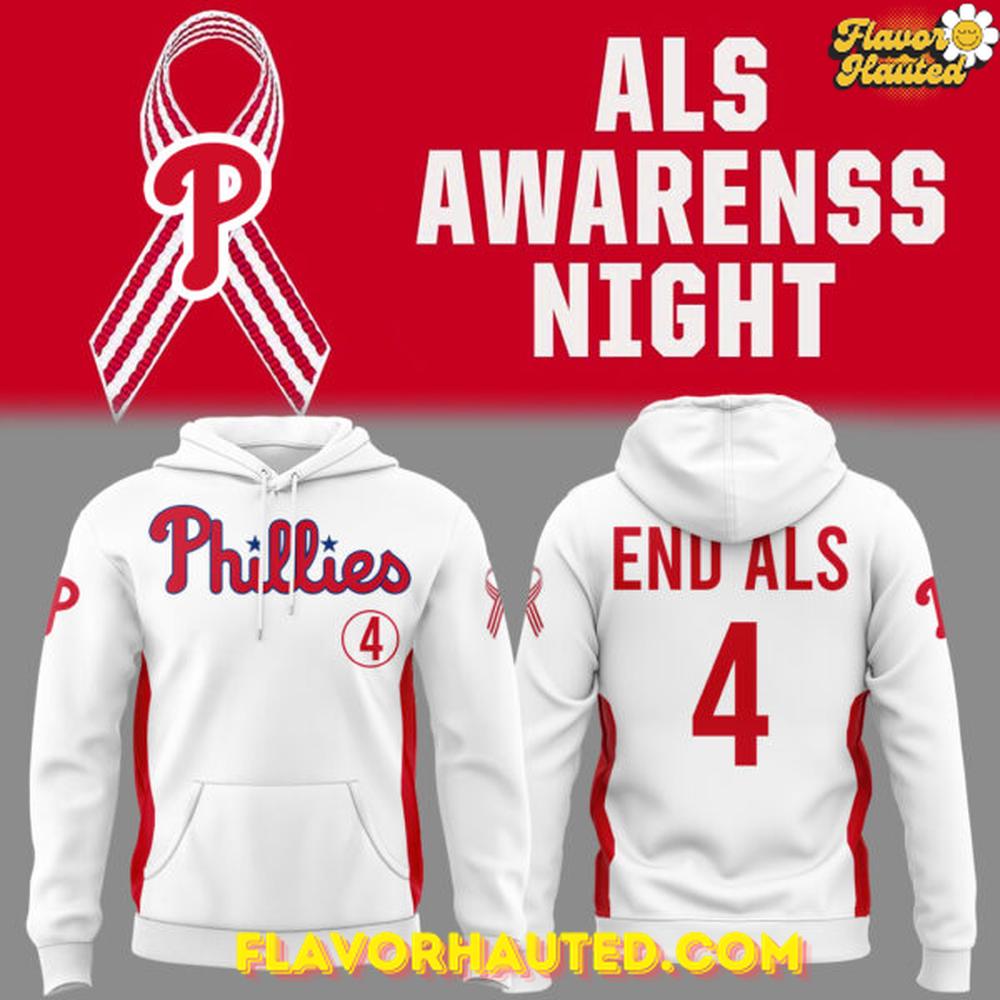 Philadelphia Phillies x ALS Awareness Night 2025 Special Hoodie Philadelphia Phillies x ALS Awareness Night 2025 Special Hoodie