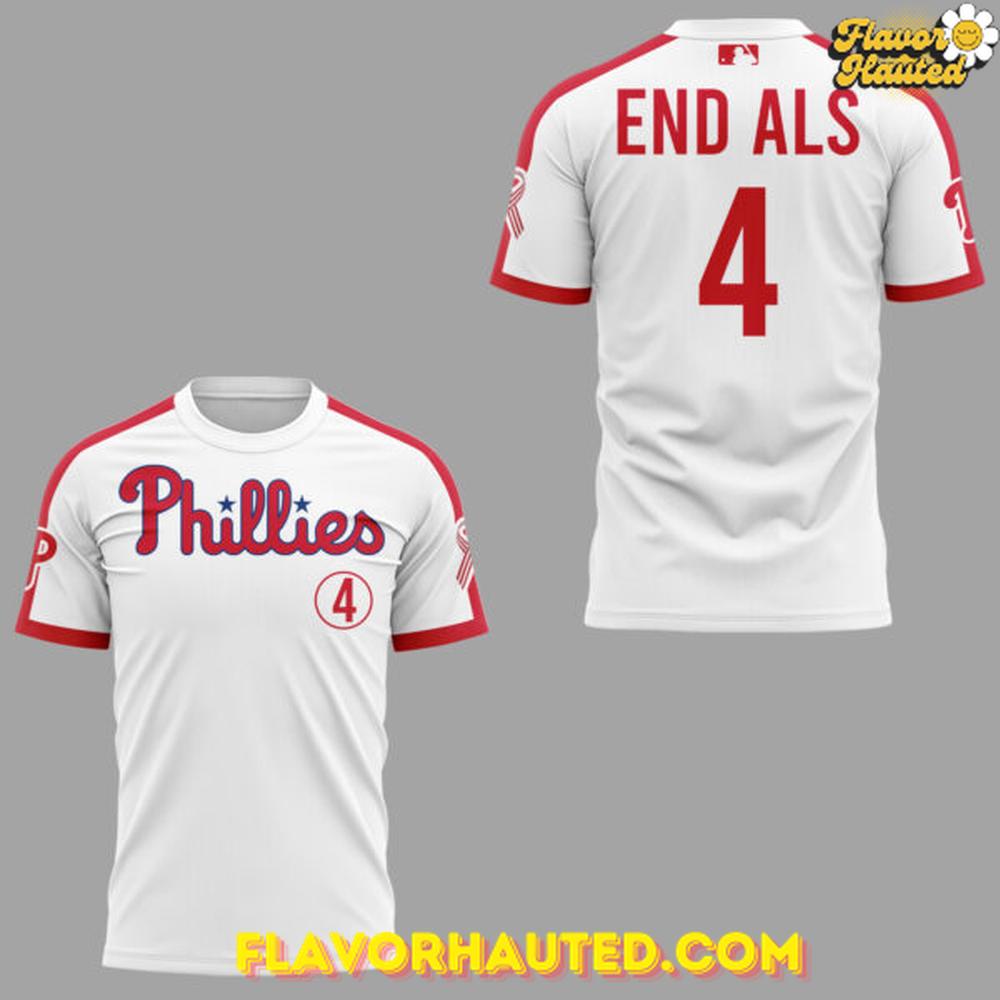 Philadelphia Phillies x ALS Awareness Night 2025 Special T-Shirt Philadelphia Phillies x ALS Awareness Night 2025 Special T-Shirt