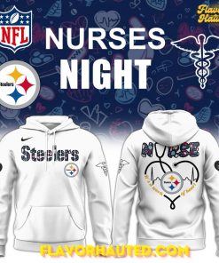Pittsburgh Steelers Nurses Night Limited White Hoodie