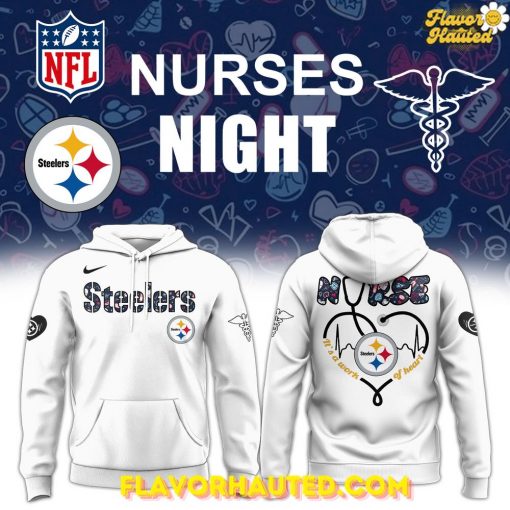 Pittsburgh Steelers Nurses Night Limited White Hoodie