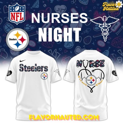 Pittsburgh Steelers Nurses Night Limited White T-Shirt