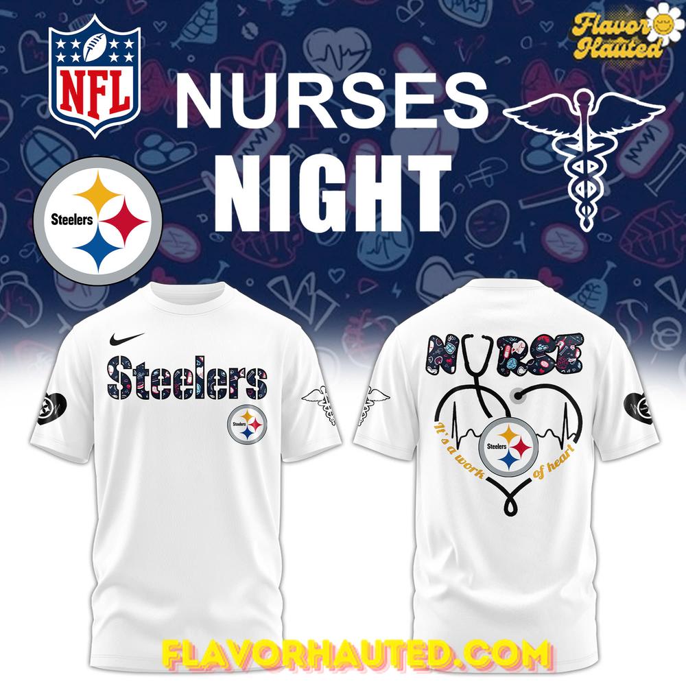 Pittsburgh Steelers Nurses Night Limited White T-Shirt Pittsburgh Steelers Nurses Night Limited White T-Shirt