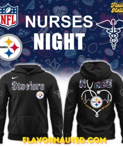 Pittsburgh Steelers Nurses Night Special Black Hoodie