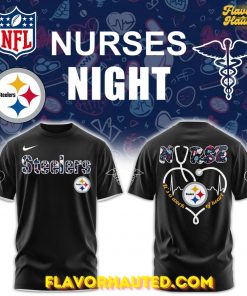 Pittsburgh Steelers Nurses Night Special Black T-Shirt