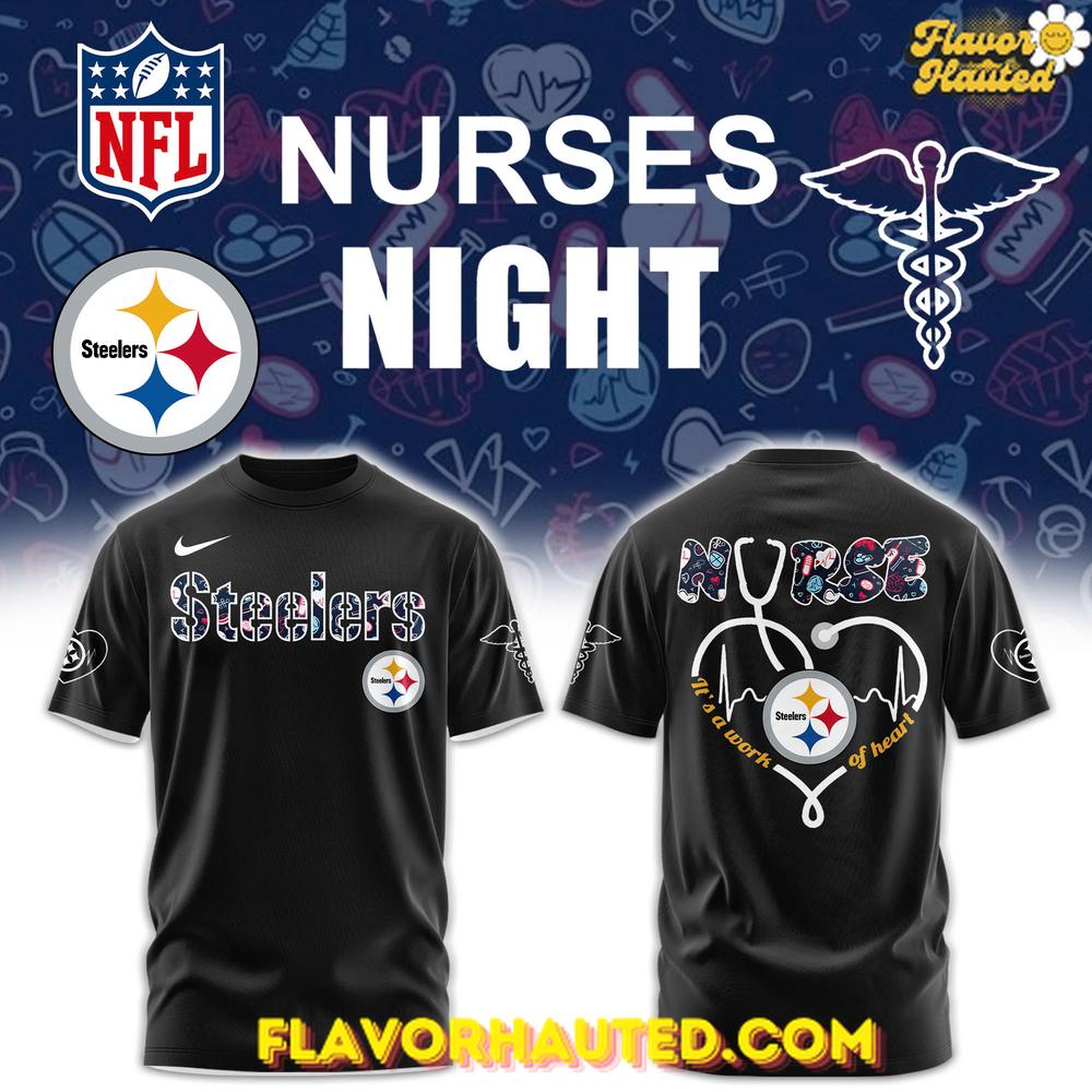 Pittsburgh Steelers Nurses Night Special Black T-Shirt Pittsburgh Steelers Nurses Night Special Black T-Shirt