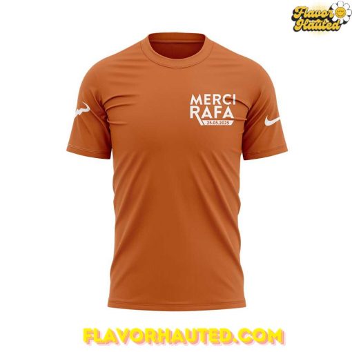 Rafael Nadal 2025 Roland Garros Farewell Tribute Tee – Merci Rafa Edition
