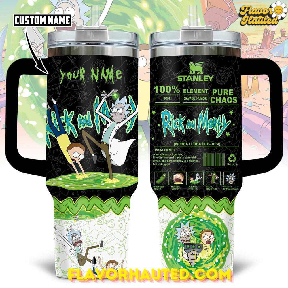 Rick and Morty Chaos Portal Limited Edition Stanley Tumbler 40oz Rick and Morty Chaos Portal Limited Edition Stanley Tumbler 40oz
