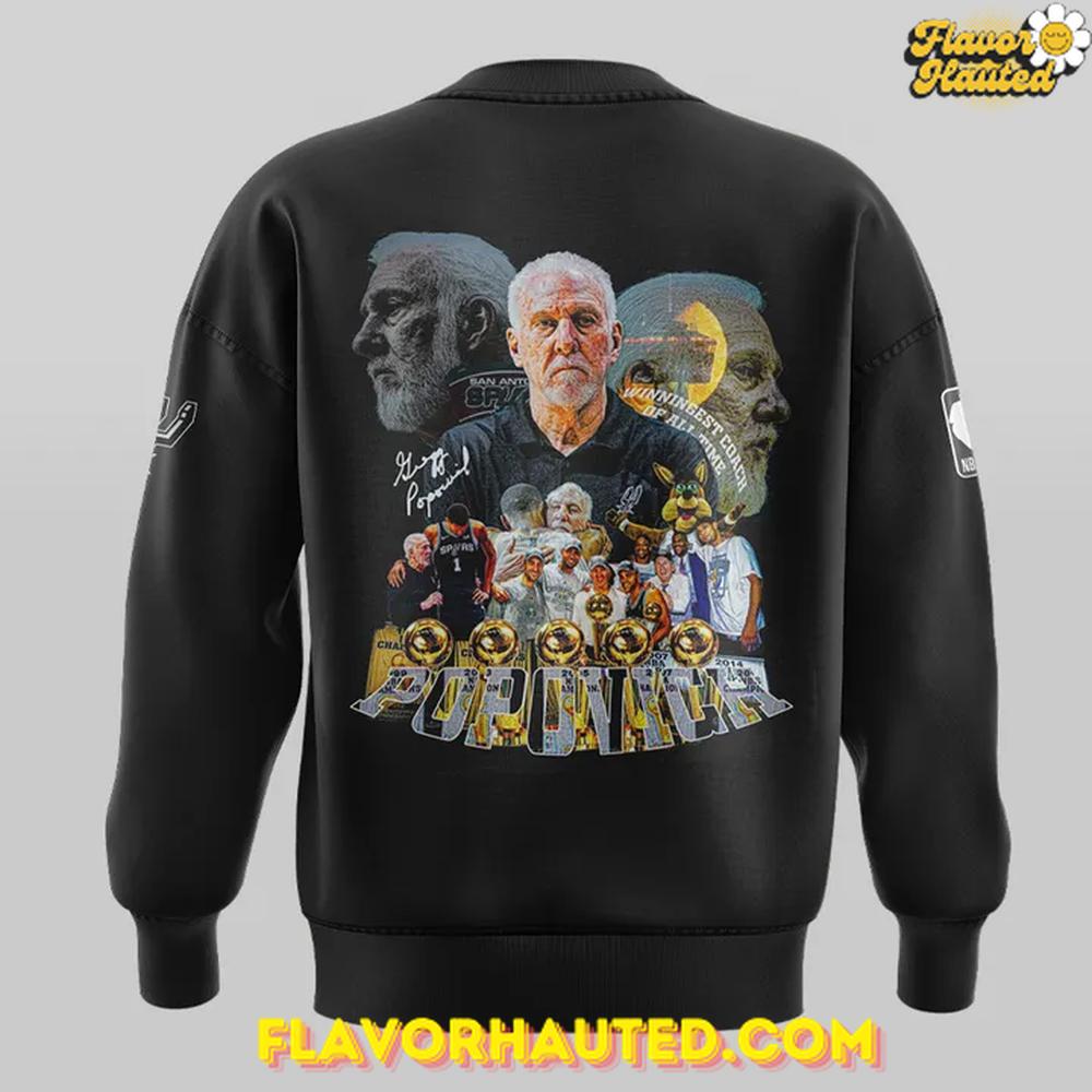 San Antonio Spurs Thank You Gregg Popovich Limited Sweatshirt San Antonio Spurs Thank You Gregg Popovich Limited Sweatshirt