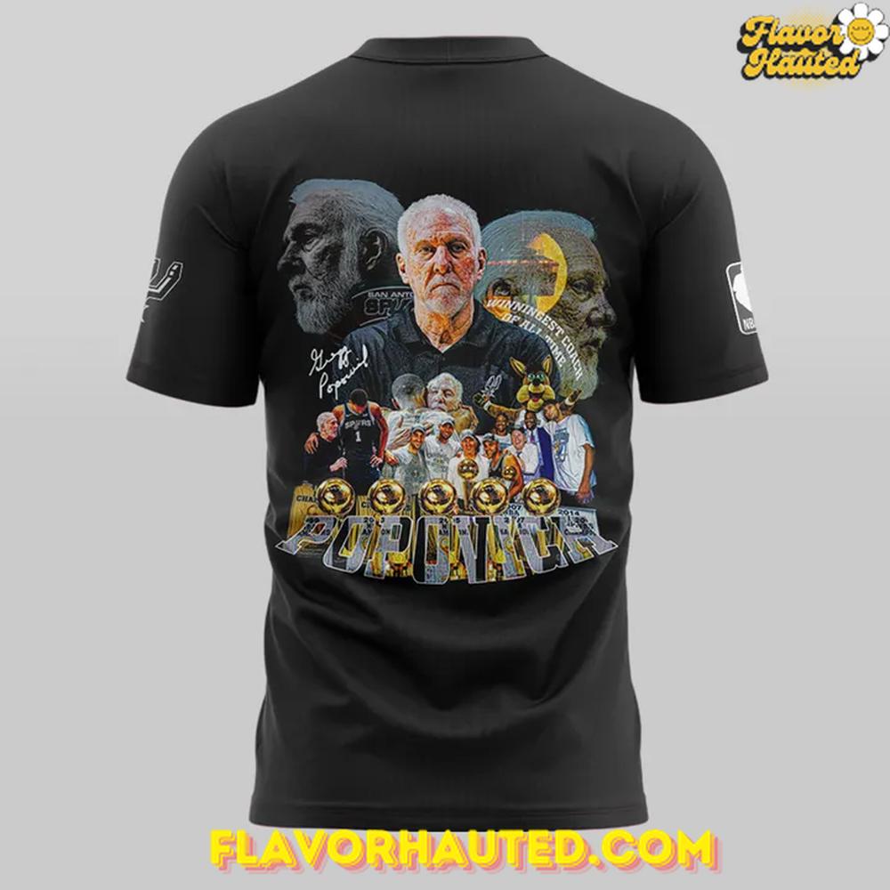 San Antonio Spurs Thank You Gregg Popovich Limited T-Shirt San Antonio Spurs Thank You Gregg Popovich Limited T-Shirt