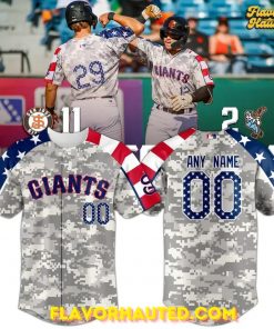 San Jose Giants x Military Night 2025 Special Camo Jersey