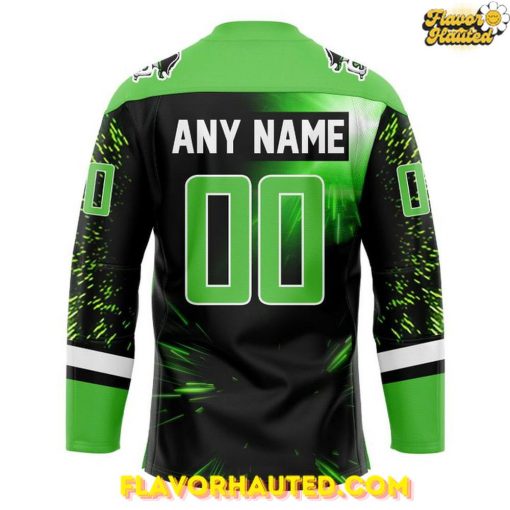 Savannah Ghost Pirates Custom Special Neon Green Hockey Jersey
