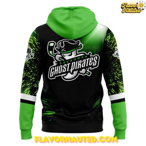 Savannah Ghost Pirates Custom Special Neon Green Hoodie