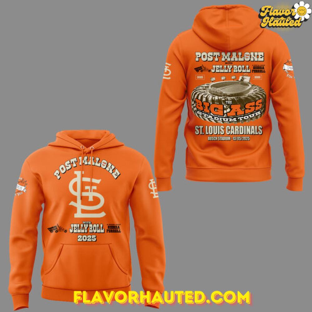 St. Louis Cardinals x Post Malone with Jelly Roll Limited Edition Hoodie St. Louis Cardinals x Post Malone with Jelly Roll Limited Edition Hoodie