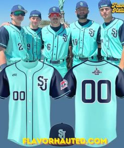 Staten Island SJ New York’s Team Aqua Blue Baseball Jersey